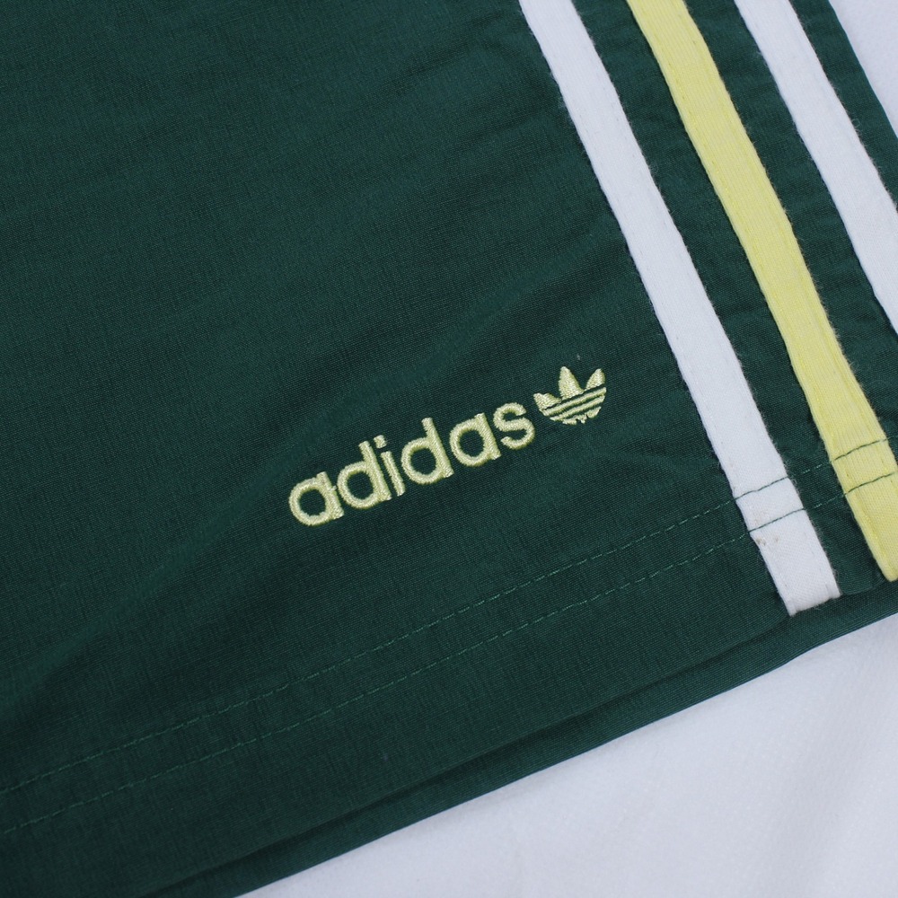 Adidas Originals Men's Athletic Shorts - Bottle Green with 3-Stripes - Size M - Picture 4 of 7